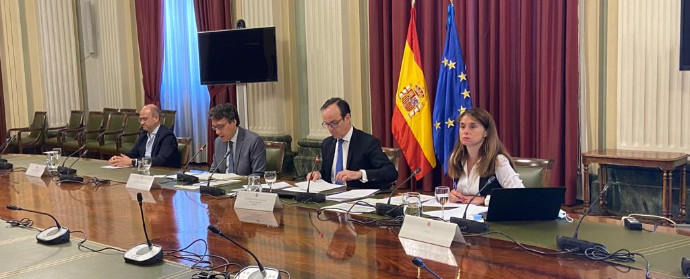 Mauricio García, el director general de la Federación Española de Industrias de Alimentación y Bebidas (FIAB), en la presentación del Informe Económico Anual.