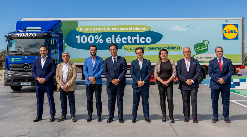 Lidl presenta los camiones eléctricos con los que ya distribuye en Canarias