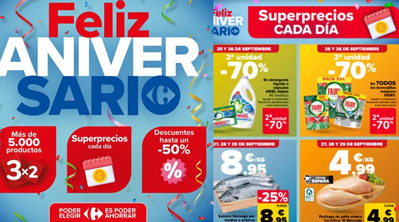 Carrefour lanza una campaña por su aniversario