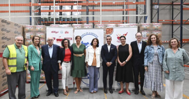 Gema Escrivá, directora general del Banco de Alimentos de Madrid; Susana Entero, directora general de Kellanova; Juan Manuel Morales, director general del Grupo IFA; Amparo Lobato, directora de asuntos corporativos de Kellanova; Pablo Prada vocal del Comité Ejecutivo de Fesbal