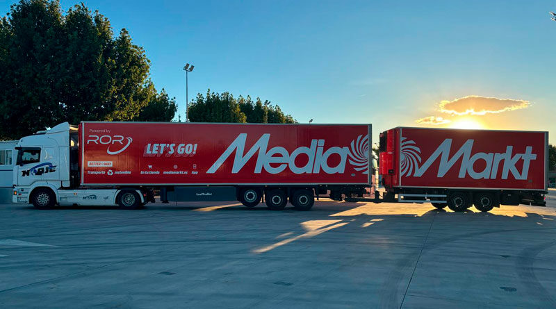 MediaMarkt incorpora a su flota un megatráiler de biodiesel HVO