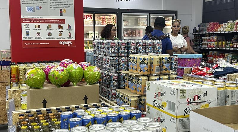 El 65% de los productos que ofrece Sqrups! son alimentos no perecederos, mientras que el 15% corresponde a bebidas y productos refrigerados