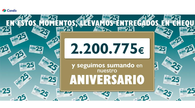 Condis celebra su 63º aniversario con más de 2 millones en cheques regalo