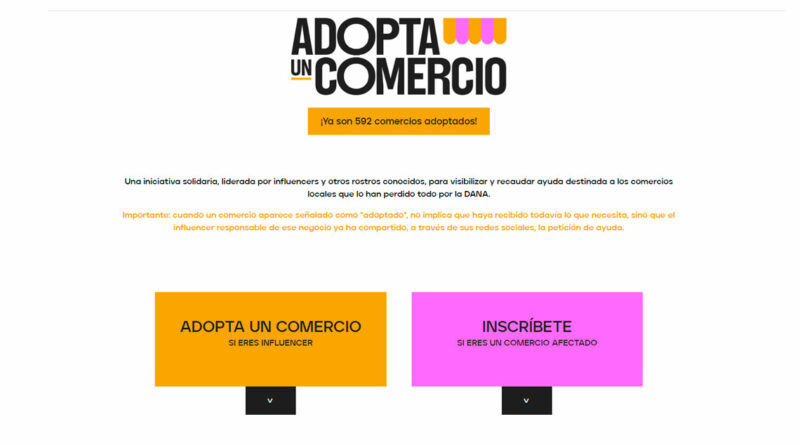 Más comercios e influencers se unen a la iniciativa solidaria Adopta un comercio