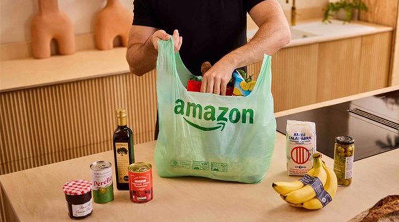 Amazon hace las primeras entregas de alimentos en bolsas biodegradables