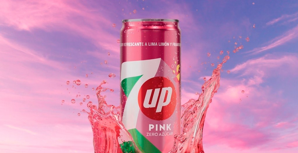 7UP Pink ya está disponible en España en supermercados, hipermercados y tiendas de conveniencia en formato PET de 1 litro y lata de 330 ml