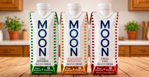 Moon Healthy Drink se presenta en el envase Tetra Prisma Aseptic 330 Square, una solución de Tetra Pak.