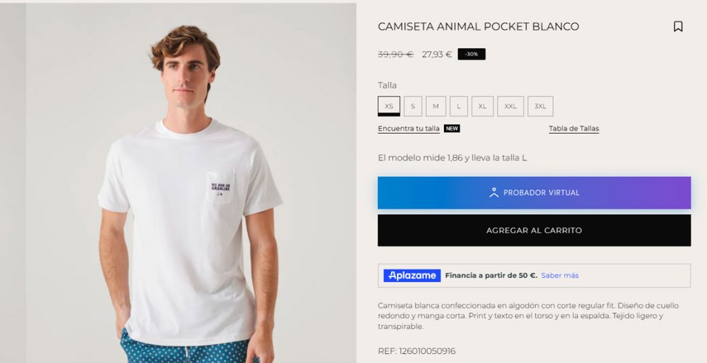 El probador virtual de Scotta 1985 anima el carrito de compra