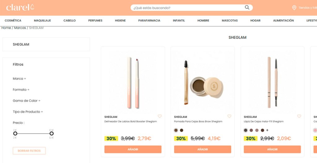 Shein acuerda con Clarel la distribución de su marca de maquillaje