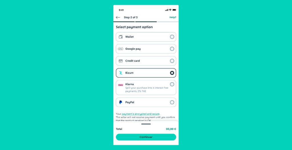 Wallapop suma Bizum a su cartera de métodos de pago