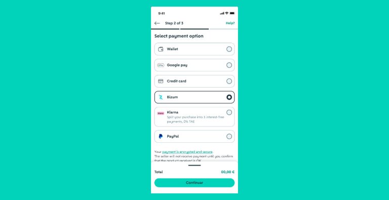 Wallapop suma Bizum a su cartera de métodos de pago