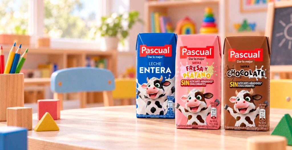 Pascual incorpora también una leche entera en brik de 200 ml, especialmente dirigida a niños en edad escolar