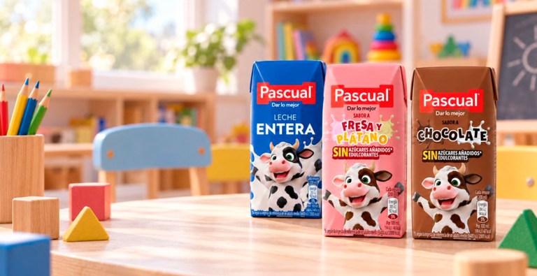 Pascual incorpora también una leche entera en brik de 200 ml, especialmente dirigida a niños en edad escolar