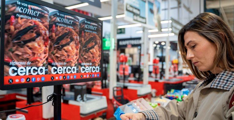 Eroski añade nuevas pantallas a su oferta de retail media in-store